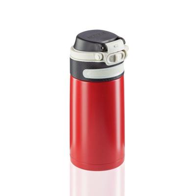 Leifheit 03245 reisdrinkbeker 350 ml Zwart, Rood Roestvrijstaal