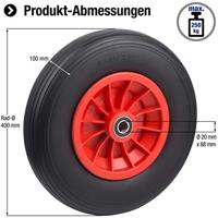 Metafranc Kruiwagenwiel Anti-Lek 400Mm Pvc W - WU0810950 - thumbnail