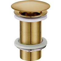 Wiesbaden Caral Verlengde Open Afvoerplug 5/4" Geborsteld Messing - thumbnail