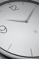 NeXtime - Wandklok 51cm-Stil-Chroom|Groen-Plastic-nXt 'Finesse Large' - thumbnail