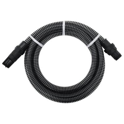 VidaXL Zuigslang met pvc koppelingen 1,1'' 4 m pvc zwart VidaXL Zuigslang met pvc koppelingen 1,1'' 4 m pvc zwart