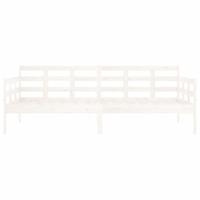 Slaapbank massief grenenhout wit 90x190 cm - thumbnail