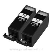 Canon PGI-525PGBK inktcartridge zwart dubbelpak (eigen merk) - thumbnail