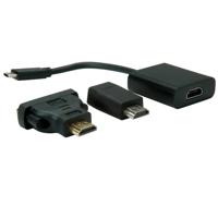 VALUE Beeldscherm Adapter USB Type C - VGA + HDMI + DVI - thumbnail