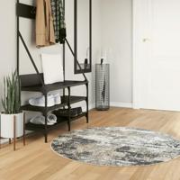 VidaXL Vloerkleed wasbaar anti-slip ø 120 cm meerkleurig - thumbnail