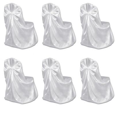 Bruiloft Stoelhoes Wit (6 stuks)