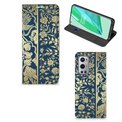 OnePlus 9 Pro Smart Cover Beige Flowers OnePlus 9 Pro Smart Cover Beige Flowers