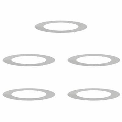 VidaXL Geschikt voor platte boomringen 5 pcs zilver ø60 / 90 cm