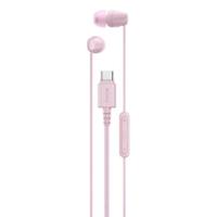 Sony IER‑EX15C - Bedrade USB-C oordopjes met microfoon – Lichtgewicht in-ear hoofdtelefoon – Knoopvrije kabel, helder geluid – Perfect voor op reis en dagelijks gebruik – Roze - thumbnail