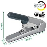 Leitz 5552 55520084 Platte nietmachine Zwart, Zilver Nietcapaciteit: 60 vel (80 g/m²) - thumbnail