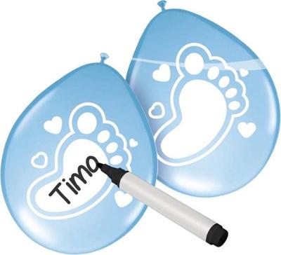 Folat BV beschrijfbare ballonnen geboorte jongen, 6st.