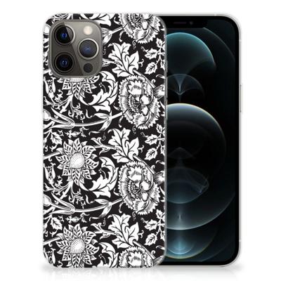 iPhone 12 Pro Max | TPU Case | Black Flowers iPhone 12 Pro Max | TPU Case | Black Flowers