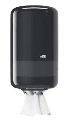 Poetspapierdispenser tork m1 elevation klein zwart Poetspapierdispenser tork m1 elevation klein zwart