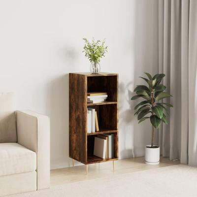 Dressoir 34,5x32,5x90 cm bewerkt hout gerookt eikenkleurig