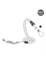 Home sweet home tafellamp Pier Rope - bruin - thumbnail