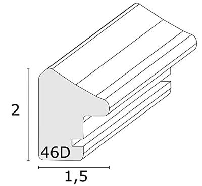 Deknudt Fotokader in zwart met zilverkleurig biesje 13x18 S46DF2