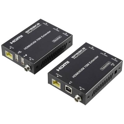 SpeaKa Professional SP-11562928 1 poort HDMI Extender set Via PC bedienbaar 4096 x 2160 Pixel Zwart SpeaKa Professional SP-11562928 1 poort HDMI Extender set Via PC bedienbaar 4096 x 2160 Pixel Zwart