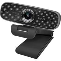 LogiLink Webcam Webcam 1920 x 1080 Pixel Klemhouder, Microfoon - thumbnail