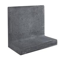 L-element zwart 50x50 voet 30 cm Gardenlux - Gardenlux - thumbnail