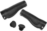 Trivio - fiets handvatten rubber ergonomisch lock-on zwart - thumbnail