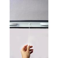 Fenetre Mosquito Net L125 x H145 cm in wit gelakt aluminium - onzichtbaar in breedte en hoogte. - thumbnail