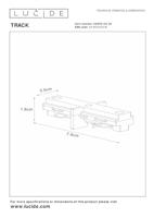 Lucide TRACK I-koppelstuk - 1-fase Railsysteem / Railverlichting - Zwart (Uitbreiding) - thumbnail