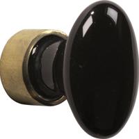 Meubelkn.pors.Ovaal 33mm MGO/zwart - thumbnail