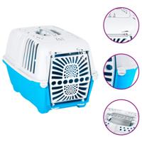 VidaXL Reismand 55x36x36 cm polypropeen wit en blauw - thumbnail
