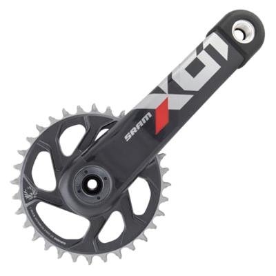 Sram crankstel "x01 eagle" crankset x01 eagle 32t 175mm oxy red