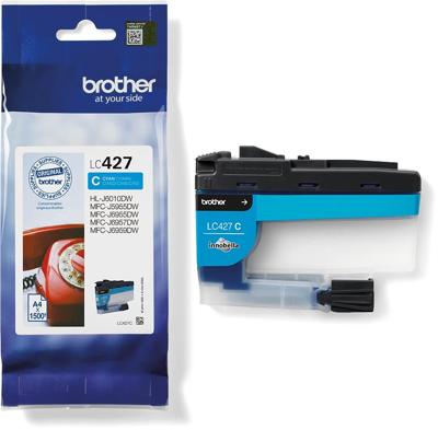 Brother inktcartridge, 1.500 pagina's, OEM LC-427C, cyaan Brother inktcartridge, 1.500 pagina's, OEM LC-427C, cyaan