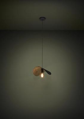 Stars of Light Zwarte hanglampSaceda met goud Ø 41cm - 390392