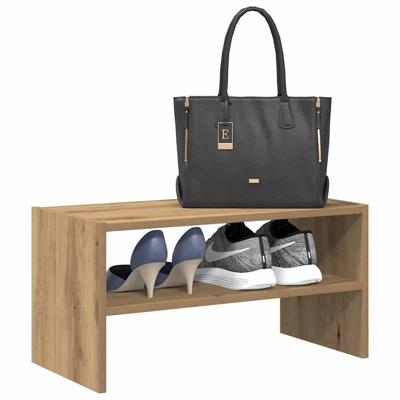 VidaXL Schoenenrek stapelbaar 60x30x30,5 cm artisanaal eikenkleurig