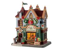 Lemax over the top sweater shop verlicht kersthuisje Caddington Village 2023 - thumbnail