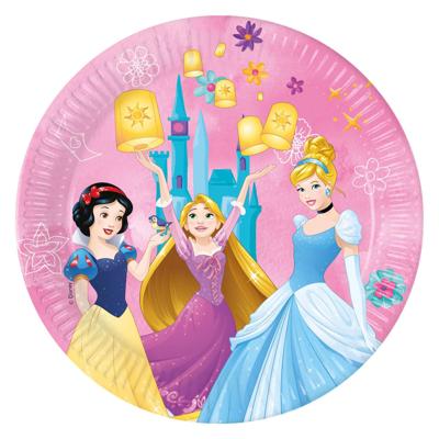 Globos Papieren bordjes fsc disney prinses live your story, 8st.