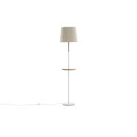 Fjôrd - Vloerlamp Wit Linnen - Marmer|Hout - Hattman - thumbnail