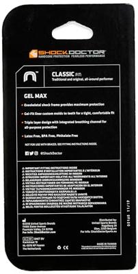 Shock Doctor Gebitsbeschermer Gel Max Junior Blauw