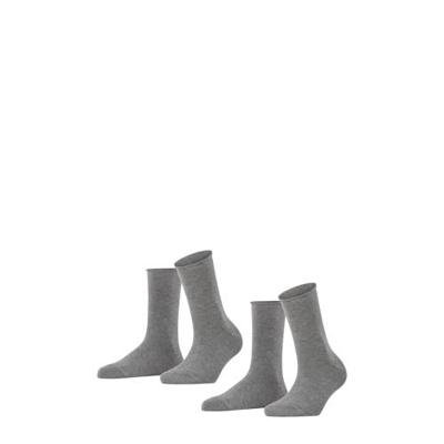 FALKE 2-paar Happy dames sokken - Katoen vrouwen kousen - 38 - Grijs - 38 - 38 - 38 - 38 - 38 - 38 - 38 - 38 - 38 - 38 - 38 - 38 - 38