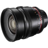 Walimex Pro 16mm 1:2.2 VCSC video- en foto groothoeklens voor Sony E lensbajonet zwart (voor APS-C-sensor berekend, IF, traploze diafragmainstelling, incl. beschermdeksel en lenszak) - thumbnail