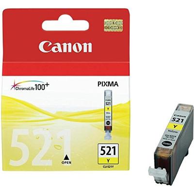 Huismerk Canon CLI-521Y cartridge geel met chip