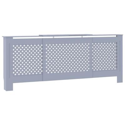 VidaXL Radiatorombouw 205 cm mdf grijs
