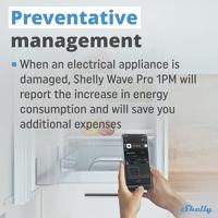 Shelly Shelly Qubino Wave PRO 1PM DIN-railrelais Z-Wave - thumbnail