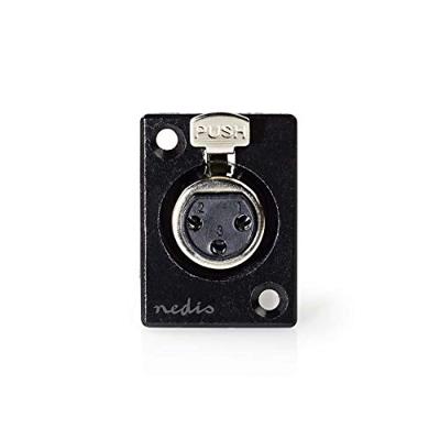 Nedis XLR-Connector | Female | Chassis | 5.0 mm | 1 stuks - COTP15911BK COTP15911BK Nedis XLR-Connector | Female | Chassis | 5.0 mm | 1 stuks - COTP15911BK COTP15911BK