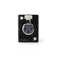 Nedis XLR-Connector | Female | Chassis | 5.0 mm | 1 stuks - COTP15911BK COTP15911BK - thumbnail