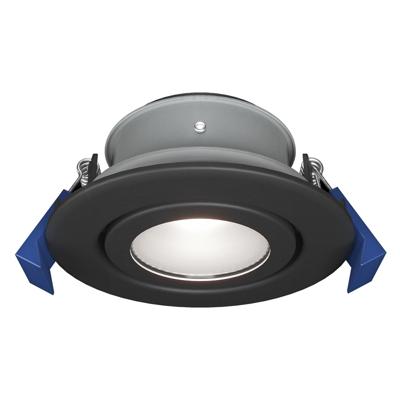 Lima - LED Inbouwspot - Kantelbaar armatuur - Diameter 85mm - GU10 Fitting incl. lamphouder - IP65 voor binnen,buiten en badkamer - Rond - Zwart