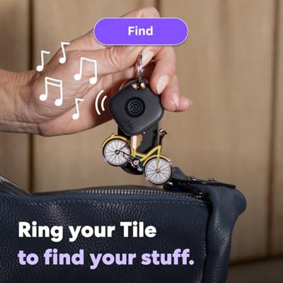 Tile by Life360 Mate (2024) – Bluetooth-tracker, sleutelfinder en itemfinder voor sleutels, tassen en meer. Telefoonzoeker. Zowel iOS- als Android-compatibel. 4-pack (zwart)