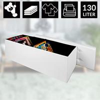 Monzana Zitbank - 114 cm - met - opslagruimte - in - Wit - thumbnail