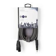 Nedis Gebalanceerde Audiokabel | 2x XLR 3-Pins Male naar 3,5 mm Male | 3 m | 1 stuks - COTH15310GY30 COTH15310GY30 Nedis Gebalanceerde Audiokabel | 2x XLR 3-Pins Male naar 3,5 mm Male | 3 m | 1 stuks - COTH15310GY30 COTH15310GY30