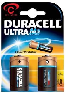 Duracell Ultra Power Alkaline C batterijen, 2 stuks