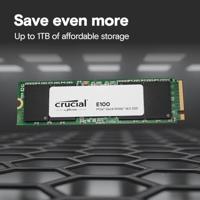CRUCIAAL - SSD - E100 PCIe 4.0 Gen4 2280 NVMe M.2 SSD - 2 TB - thumbnail