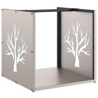 Brandhoutrek 40x40x40 cm weervast staal - thumbnail